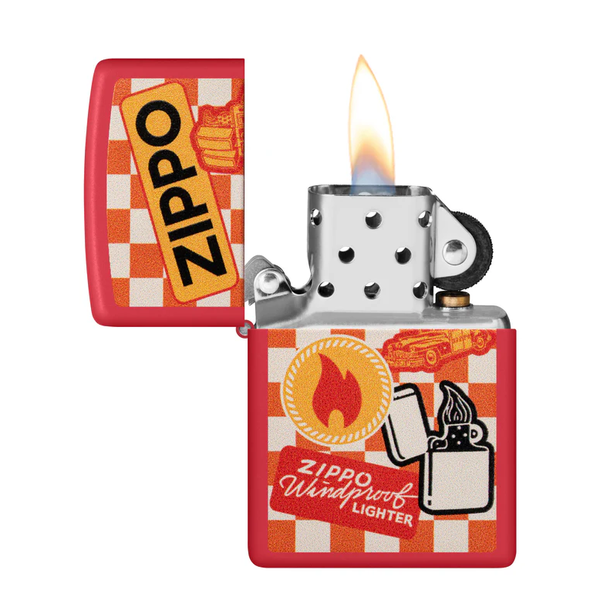Isqueiro Zippo Car Flame Retro Design
