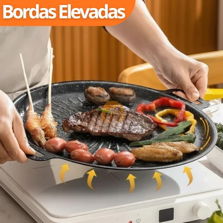 Grilux - Panela Coreana Revestimento Antiaderente Premium  - Entrega Grátis