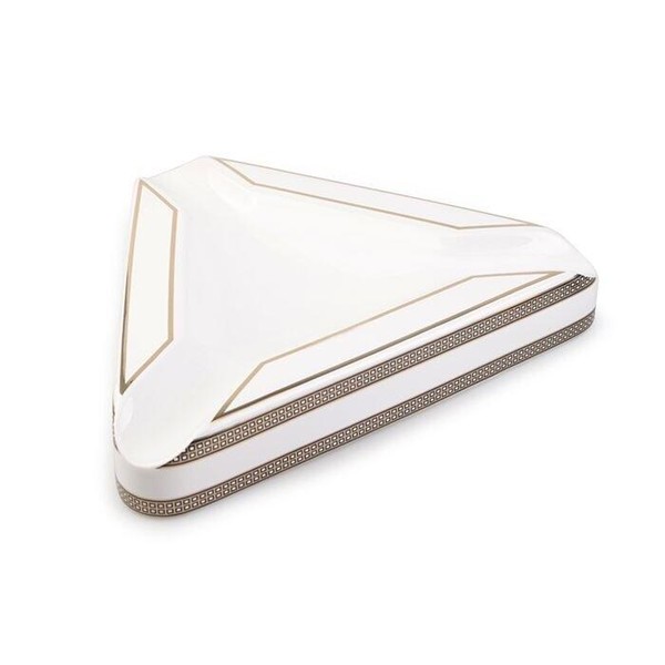 Cinzeiro de Ceramica para 3 Charutos Motier - Branco