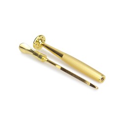 Limpador de Cachimbo 3 em 1 Tamper 8Deco - Dourado
