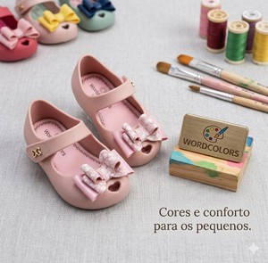 SAPATILHA CONFETI BABY NUDE WORDCOLORS 067027 