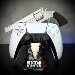  Suporte Premium Para Controle Ps5/ Ps4 e Xbox Red Dead Redemption 2 de luxo pintado a mão + CHAVEIRO DE BRINDE Pronta Entrega