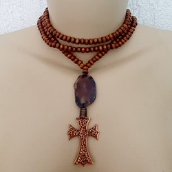 COLAR ÁGATA ONCINHA