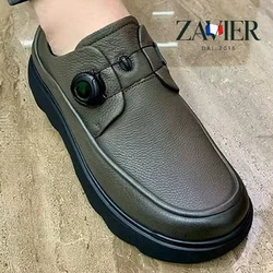 [COMPRE 1 E LEVE 2] – Mocassim de Couro Bovino Premium – Fivela Automática – Elegante e Confortável