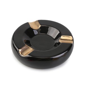 Cinzeiro de Ceramica para 3 Charutos Motier - Preto