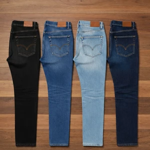 Calça Jeans Masculina com Elastano - Kit 4 Unidades