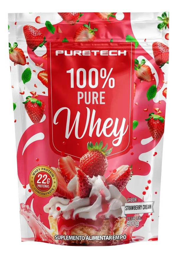 WHEY PROTEIN 100% PURE - 900G - PURETECH