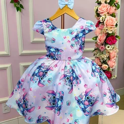 Vestido Temático - Stich Lilás  