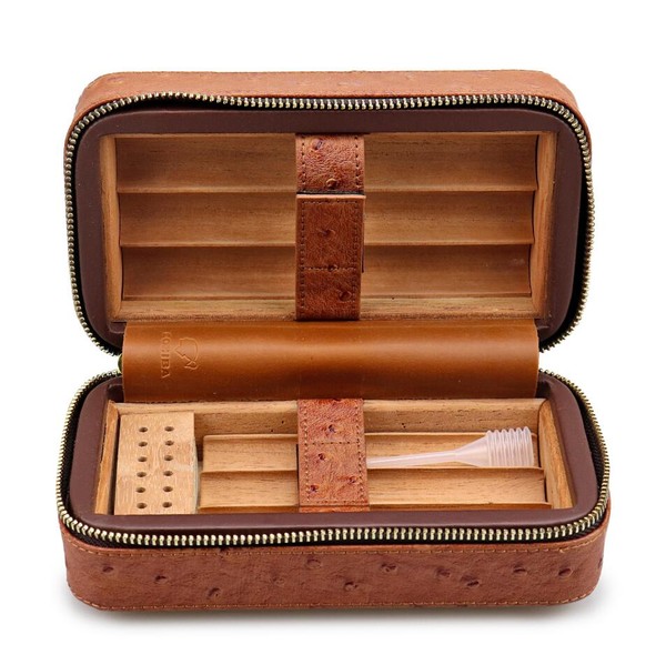 Umidor de Viagem Cohiba para 6 Charutos em Couro - Marrom
