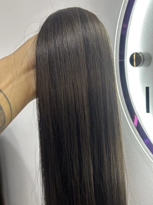 Cabelo Vietnamita Castanho Claro 65 cm Liso - 100gr