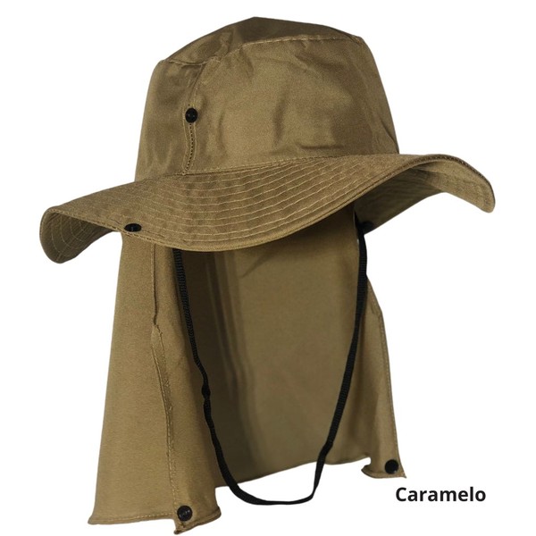 Chapéu Pescador Australiano com Proteção Pescoço