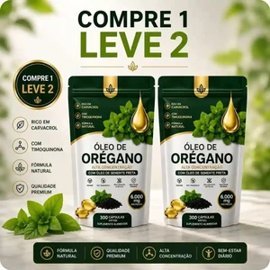 Óleo de Orégano Premium - Proteção natural todos os dias - 2 unidades