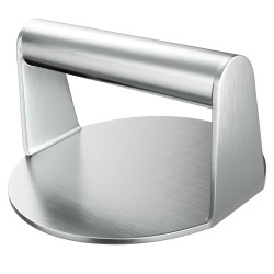Aço inoxidável Hamburger Meat Press, hambúrguer quadrado circular, placa antiaderente, ferramenta de cozinha, 430