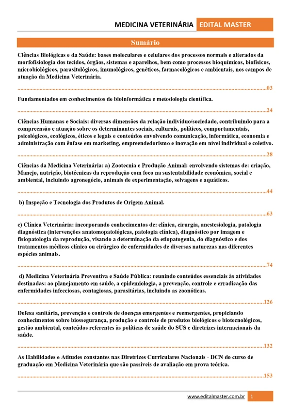 Medicina Veterinária ENARE 2026/2027