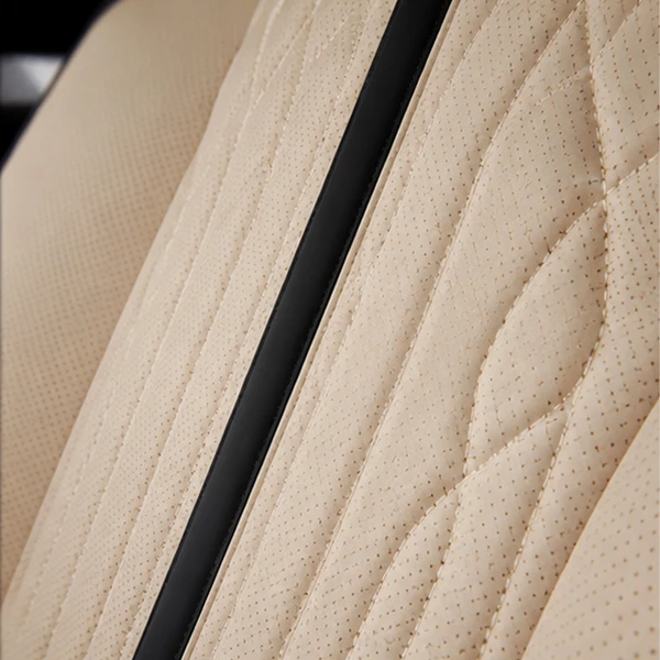 Kit Completo de Capas para Banco de Carro Avalon em Couro Legítimo Universal 5 Lugares Com Airbag + Tapetes e Capa de Volante