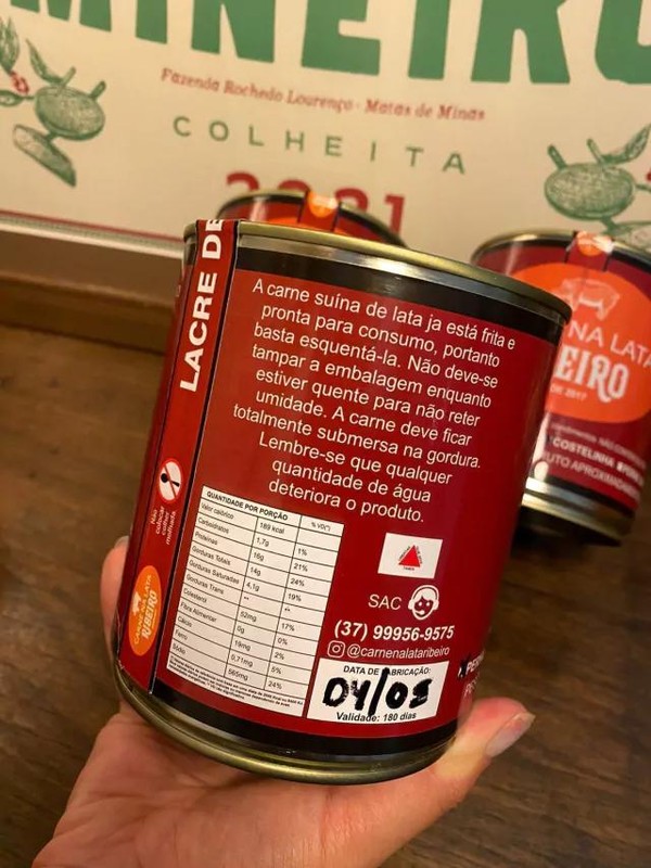 Costelinha Suína Na Lata Ribeiro