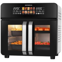 Air Fryer Forno 25L French Door Mondial Preto/Inox 2000W - AFDO-25L-FD