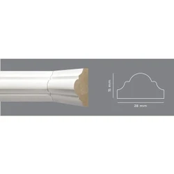Kit Moldura Boiserie MDF Autocolante Branco