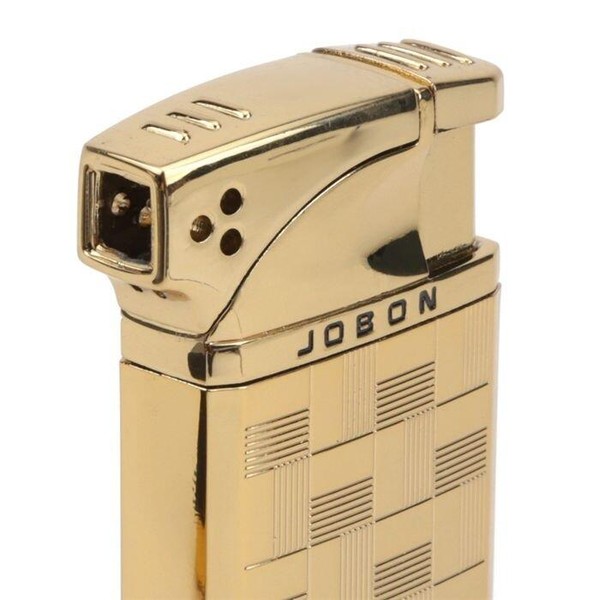 Isqueiro Jobon - Dourado Mod. 1 (Maçarico e Chama Normal)