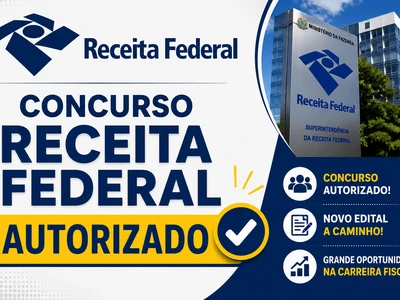 Concurso Receita Federal 2026 é autorizado com 146 vagas; edital deve sair até janeiro de 2027