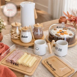 KIT CAIXA DO MÊS BAMBU MESA POSTA COM POTES