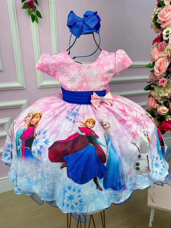 Vestido Temático - Elsa e frozen  