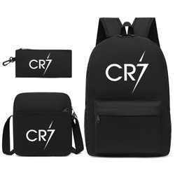 Mochila + Estojo + Lancheira Cristiano Ronaldo