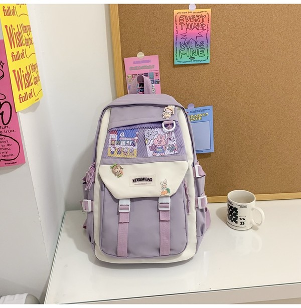 Mochila escolar para viagem mochila de estudante de grande capacidade
