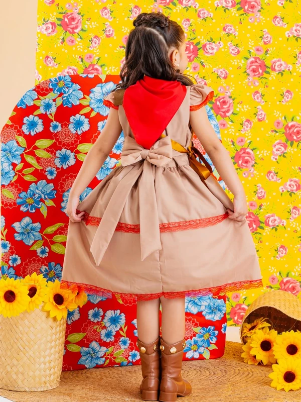 Vestido Junino - Maria Bonita Cangaceira 