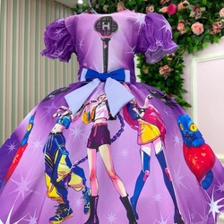 Vestido Temático - Guerreiras do K-pop  