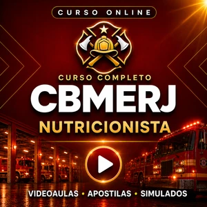 Curso Nutricionista/PSS Bombeiros RJ | Videoaulas + Apostilas + Simulados