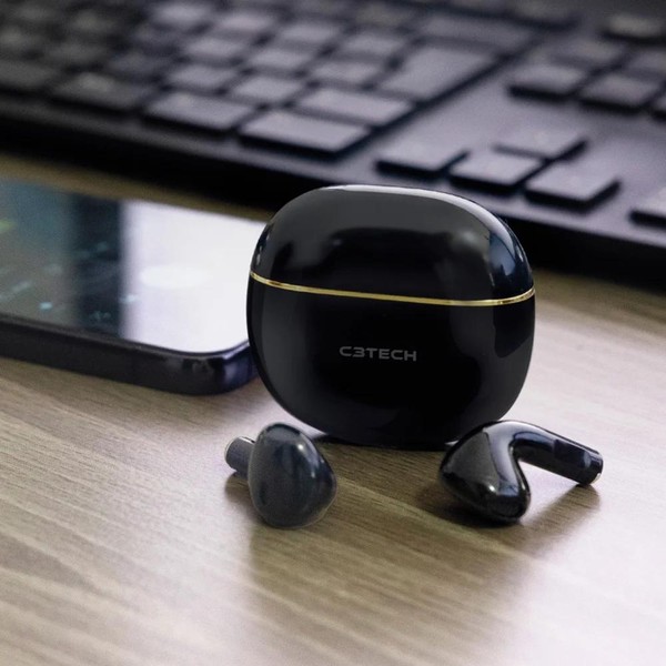 Fone de Ouvido C3Tech Preto - EP-TWS-30BK