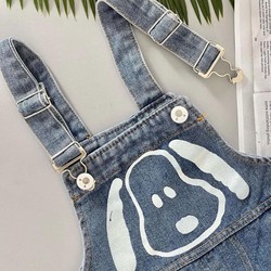 Conjunto Jardineira Jeans 2 Pcs
