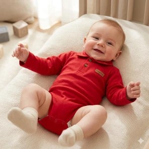 68041 BODY ML GOLA POLO - COR VERMELHO PINGO LELÊ 
