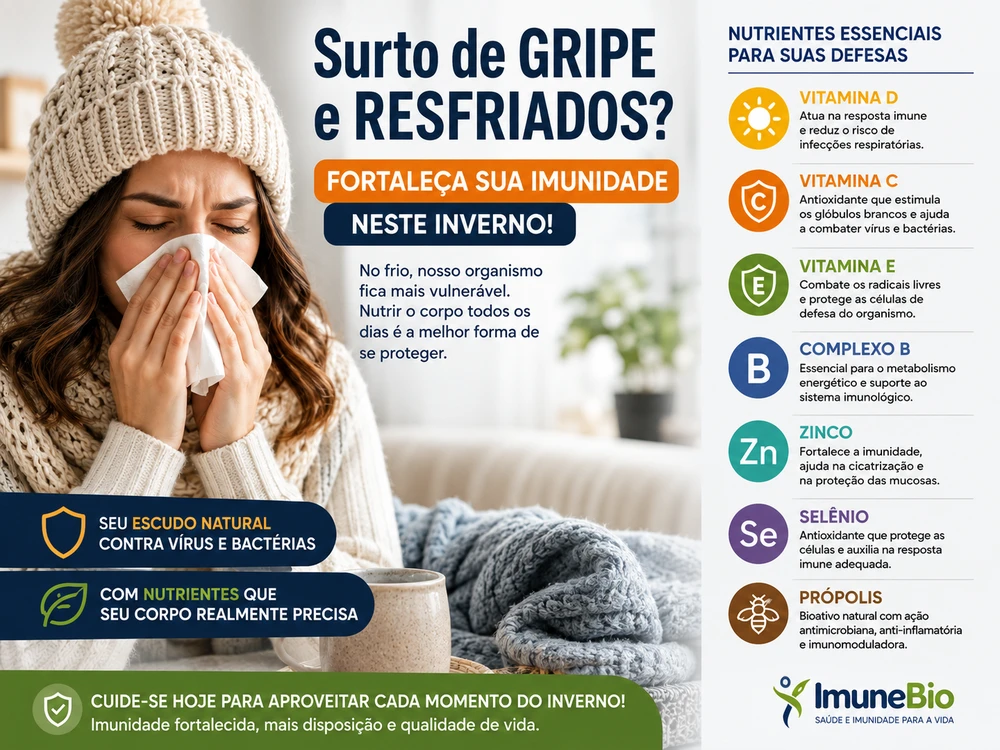 Como Aumentar a Imunidade no Inverno: Entenda Por Que os Casos de Gripe e Influenza Estão Crescendo em 2026