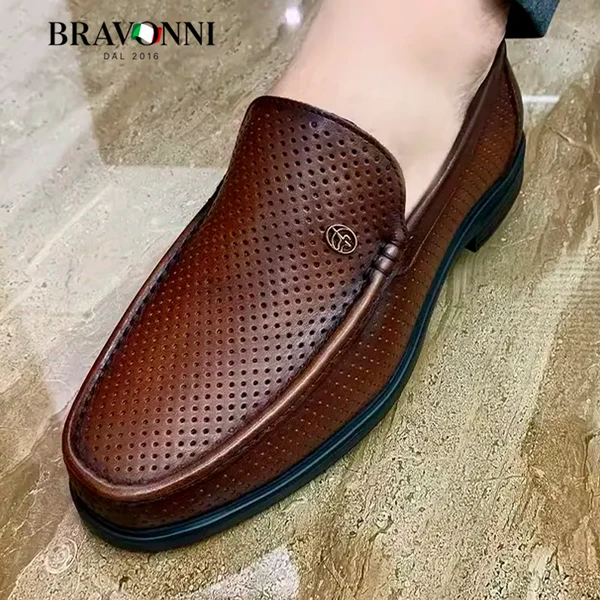 [COMPRE 1 LEVE 2] Mocassins Sociais em Couro Bovino Respirável