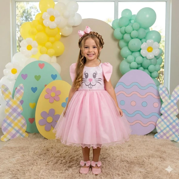 Vestido Temático Luxo - Coelhinho 