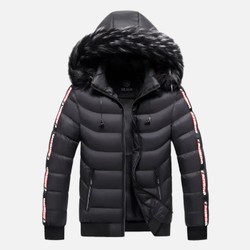 Jaqueta Puffer Masculina Capuz Forrado