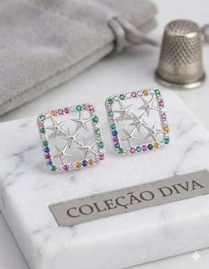BRINCO NEW STAR COLEÇÃO DIVA ANTIALERGICO 
