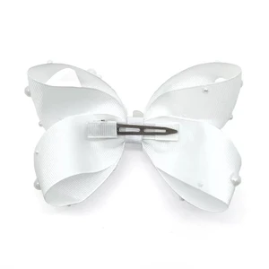 Laço de Cabelo - Luxo Pérola Branco