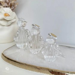 Mini Anjo Uriel Cristal Murano M Transparente