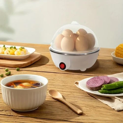 Cozedor Elétrico de Ovos Portátil para Até 7 Ovos