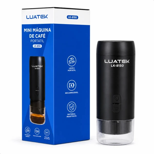 Máquina Café Cápsulas E Café Em Pó Usb Viagem Portátil