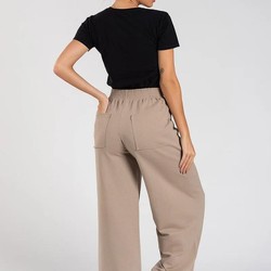 Calça Moletom Sem Pelúcia Wide Leg Tai Terra
