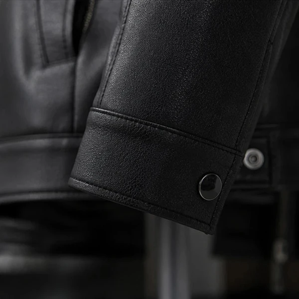 [LEVE 2 PAGUE 1] Jaqueta Masculina Vossler em Couro Legítimo Premium +BRINDES: Relógio, Cinto e Carteira
