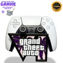Suporte Premium para Controle Playstation/xbox GTA 6 , de luxo pintado a mão +CHAVEIRO DE BRINDE Pronta Entrega