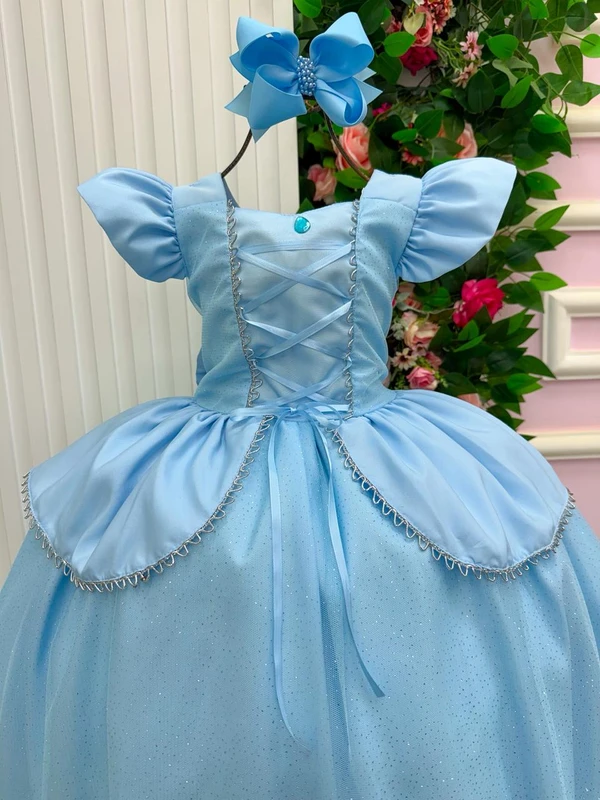 Vestido Fantasia Longo - Cinderela 