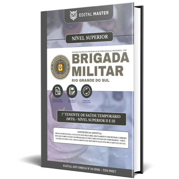 Brigada Militar/RS - 1º Tenente de Saúde