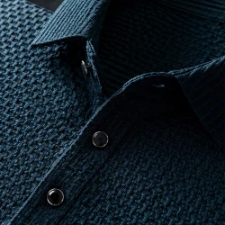 [LEVE 5 PAGUE 3] Camisa Masculina Novex em Seda Gelo e Elastano (Luxo Masculino em Cada Detalhe)
