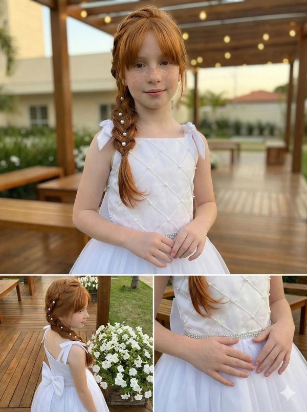 Vestido Elegância - Branco  